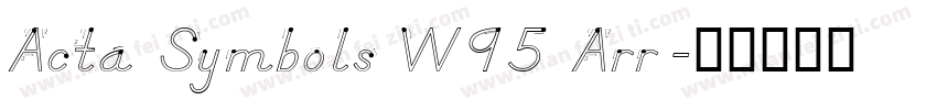 Acta Symbols W95 Arr字体转换